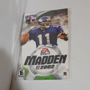 Madden 2002 Video Game Booklet